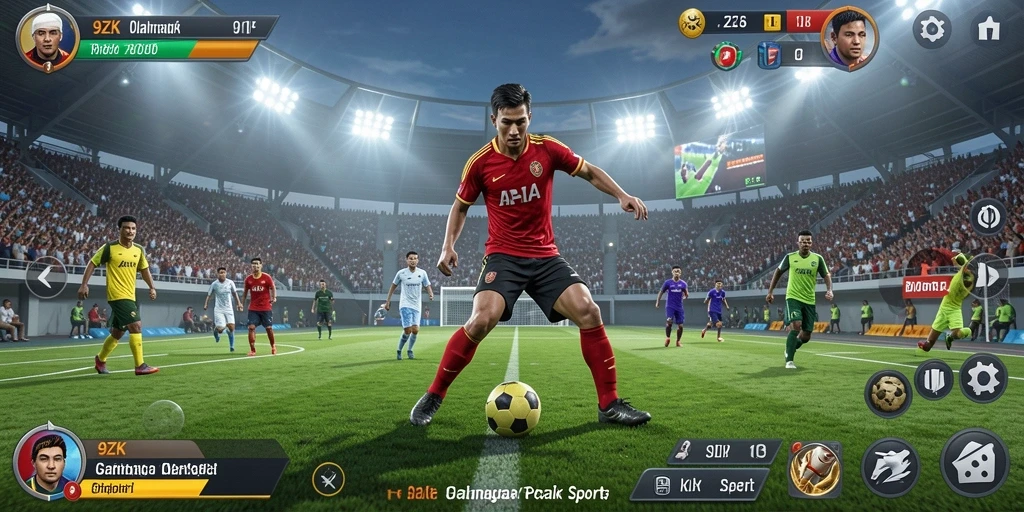 Gameplay <strong>9ZK</strong> yang menegangkan dan realistis dalam olahraga.