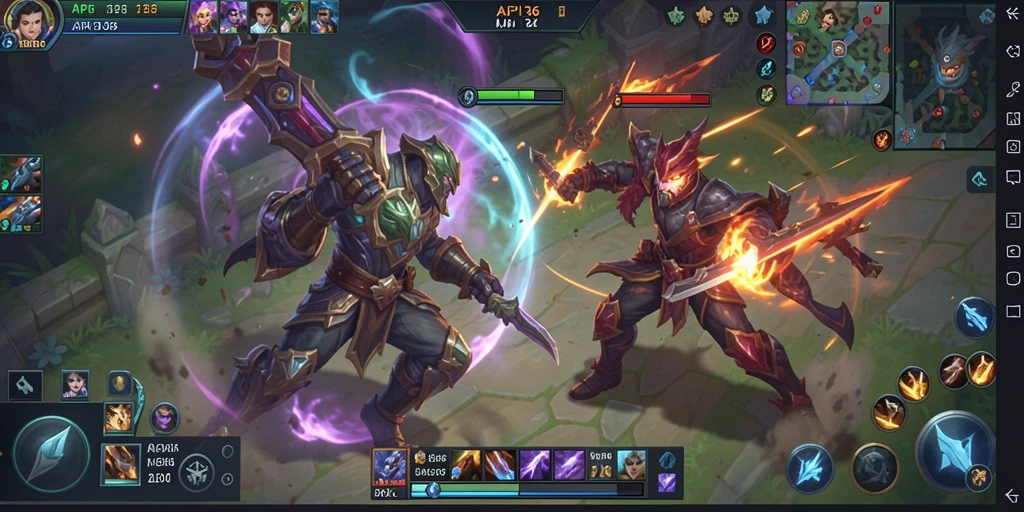 Tampilan menarik dari gameplay API36 dengan pertarungan seru di arena.