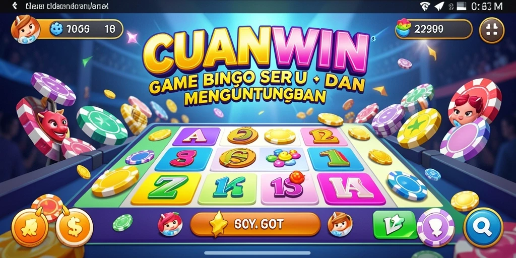 Tampilan gameplay seru dari CUANWIN yang menghadirkan keseruan Bingo.