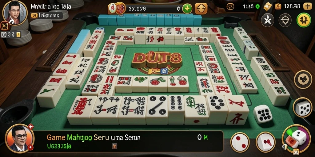 Tampilan utama gameplay DUIT8 yang menawan dalam dunia Mahjong.