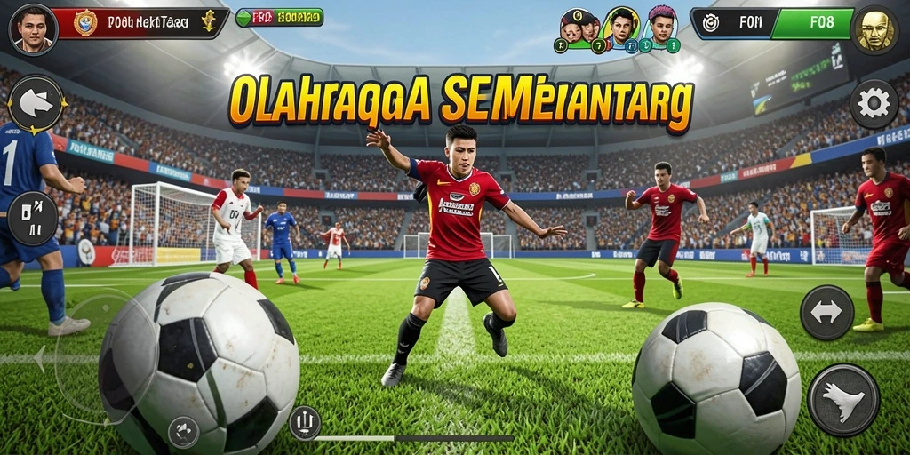 Tampilan gameplay F08 yang menampilkan aksi seru olahraga.