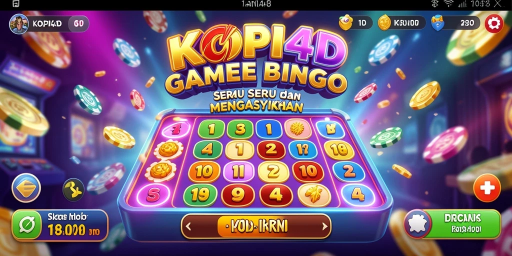 Gameplay seru KOPI4D dengan tema Bingo yang menarik.