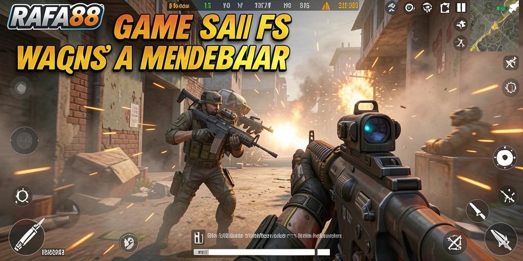 Tampilan gameplay RAFA88 menunjukkan pertempuran intens dan aksi yang mendebarkan.