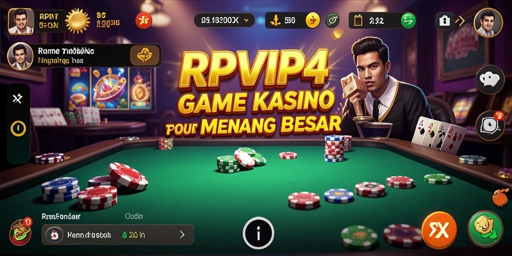 Tampilan menarik dari gameplay RPVIP4 yang menampilkan permainan kasino.
