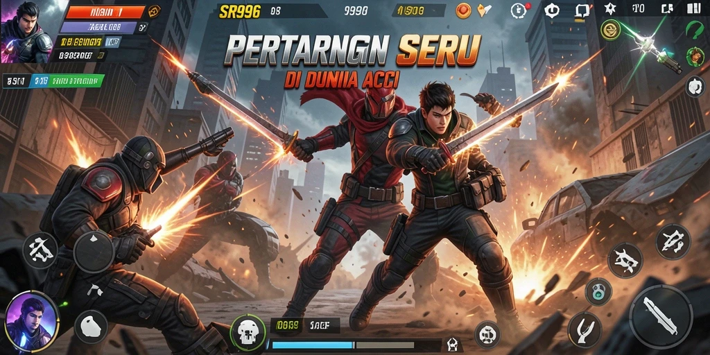 Screenshot gameplay SR996 menampilkan aksi seru dan grafis yang memukau.